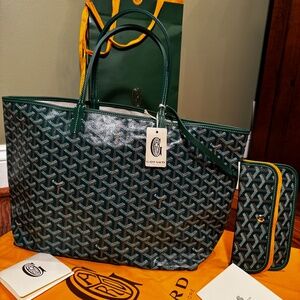 Goyard Saint Louis PM, green, brand new